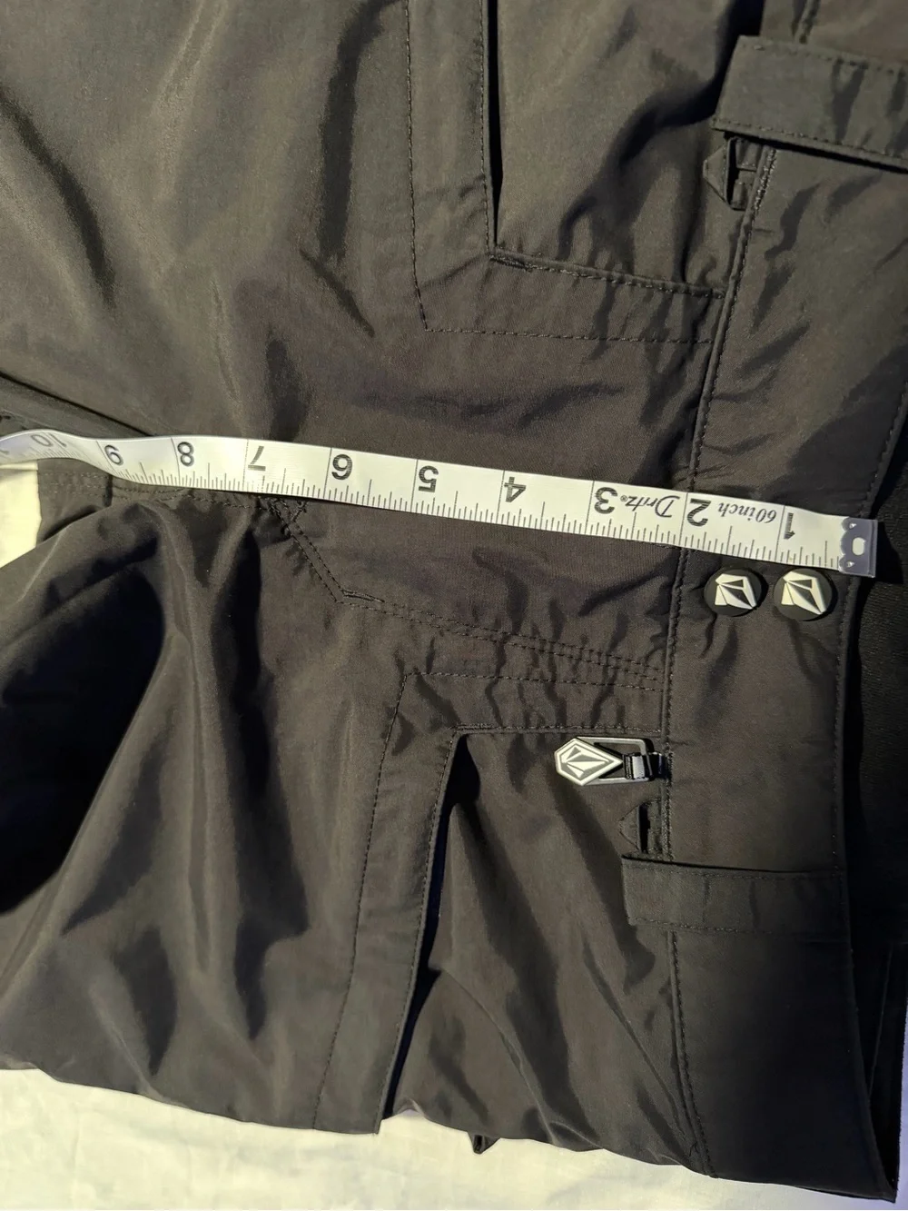 Volcom Vintage Vico Snowboard Pants Mens Size S Nimbus 8K Y2K black